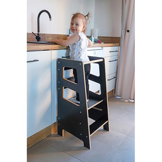 Montessori learning tower Quadro Black