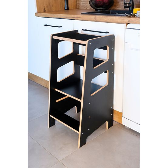 Montessori learning tower Quadro Black