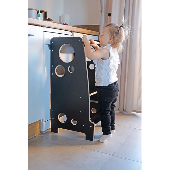 Montessori learning tower Rings Black
