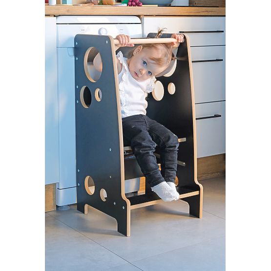 Montessori learning tower Rings Black
