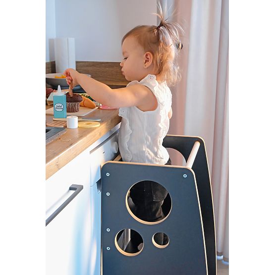 Montessori learning tower Rings Black