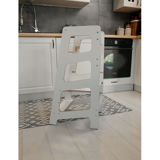 Sara Scandi Montessori learning tower - white