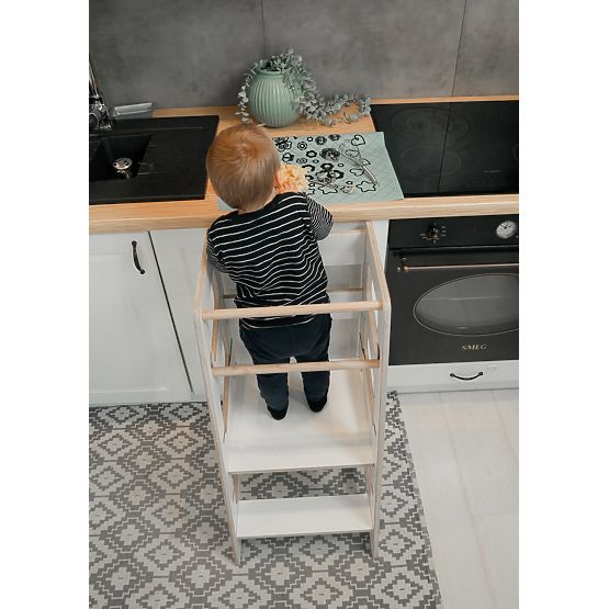 Sara Scandi Montessori learning tower - white