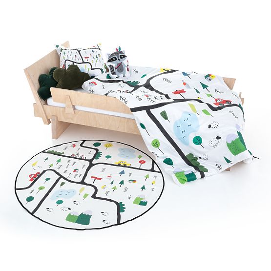 Mr. Little Fox Bed linen City - blanket: 135 x 200 cm pillow: 60 x 50 cm