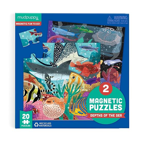Mudpuppy Magnetic Puzzle Deep Sea 2x20 Pieces