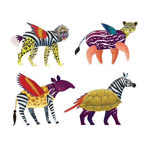 Mudpuppy Magnetic Set Wild Animals