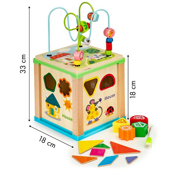 Multifunction educational toy with labyrinth and table