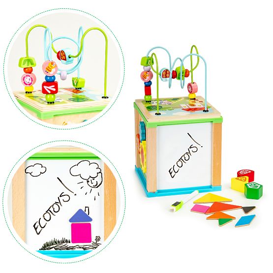 Multifunction educational toy with labyrinth and table
