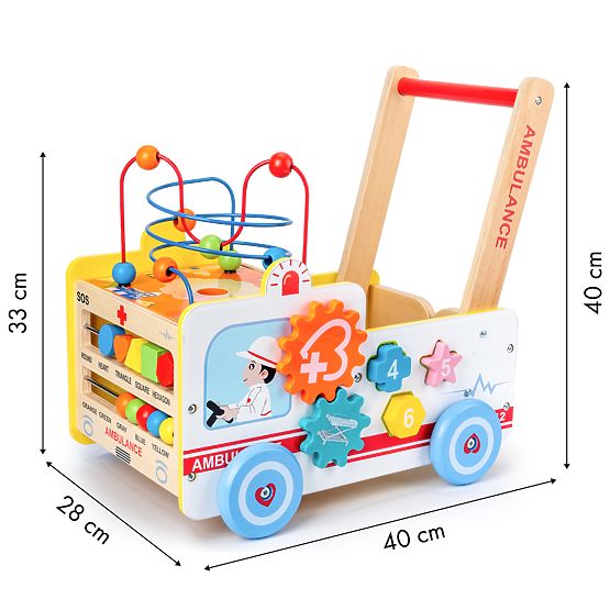 Multifunction wooden walker - Rescue service