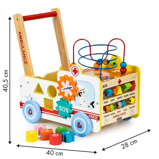 Multifunction wooden walker - Rescue service