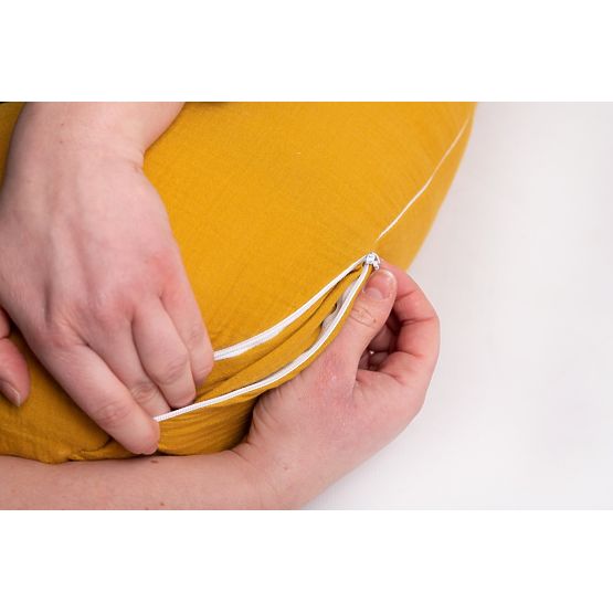 Muslin Adjustable Pillow Heavens - mustard