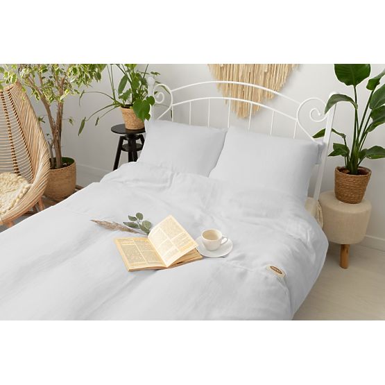 Muslin bedding 140x200 cm + 70x90 cm light grey