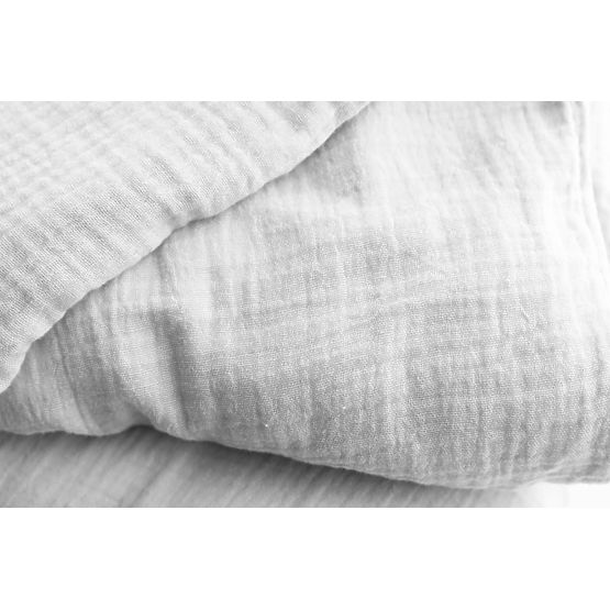 Muslin bedding 140x200 cm + 70x90 cm light grey