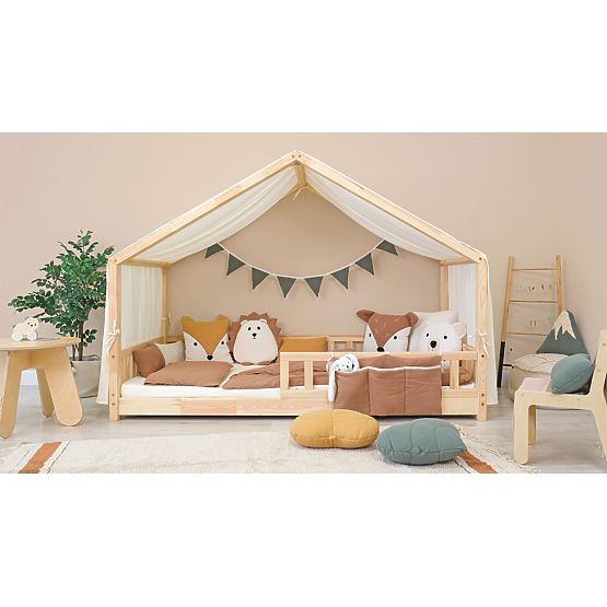 Muslin Pillow Ourbaby 28x30 cm Mountains - Toffee