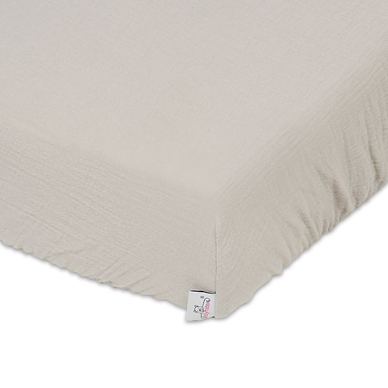 Muslin sheet 120x60 beige