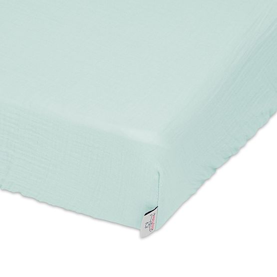 Muslin sheet 140x70 mint