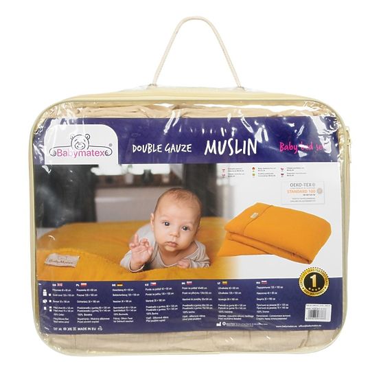 Muslin sheets 135x100 + 40x60 beige