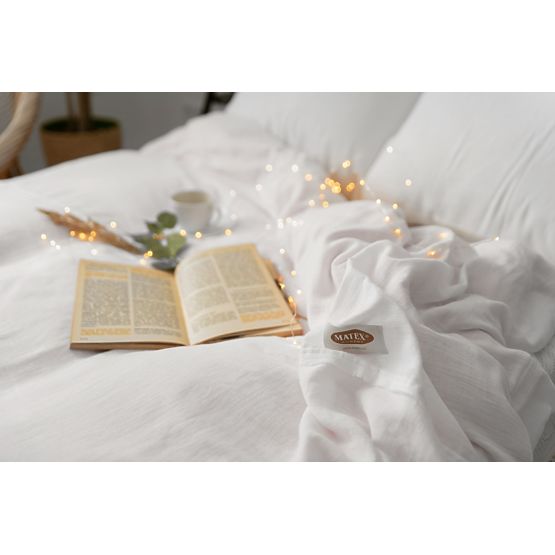 Muslin sheets 140x200 cm + 70x90 cm white