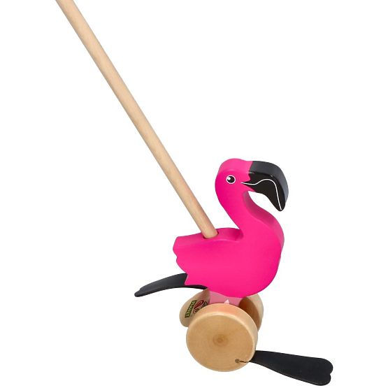 Nature Planet Flamingo Push Toy