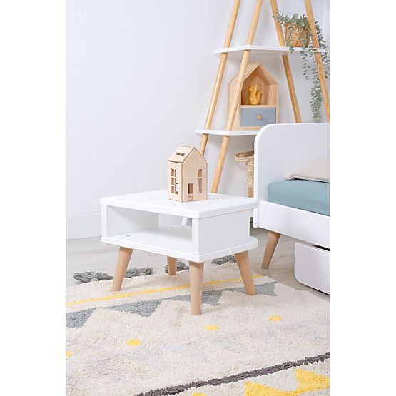 NELL bedside table - white