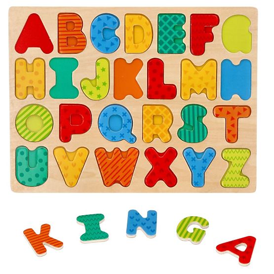 New Wooden Puzzle Alphabet - Letter Jigsaw