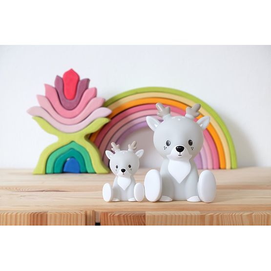 Night light FLOW - Reindeer Fabian Gray