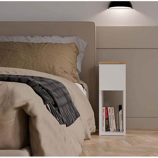 Nightstand GALAX 20/1S WHITE-ARTISAN