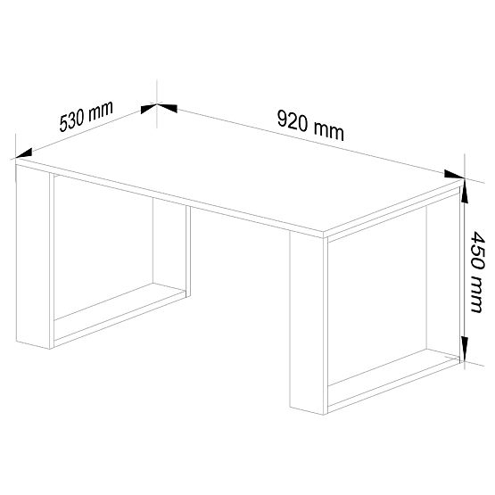 NOX COFFEE TABLE OAK SONOMA / BLACK