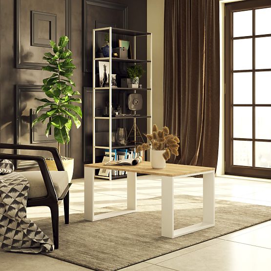 NOX COFFEE TABLE OAK SONOMA / WHITE