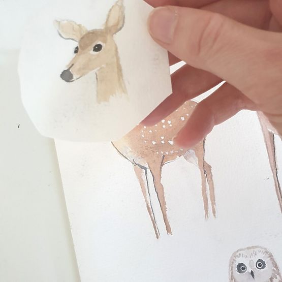 Nursing pillow life in forest