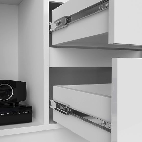 Office Shelf R 80 cm CLP R11 WHITE / WHITE GLOSS