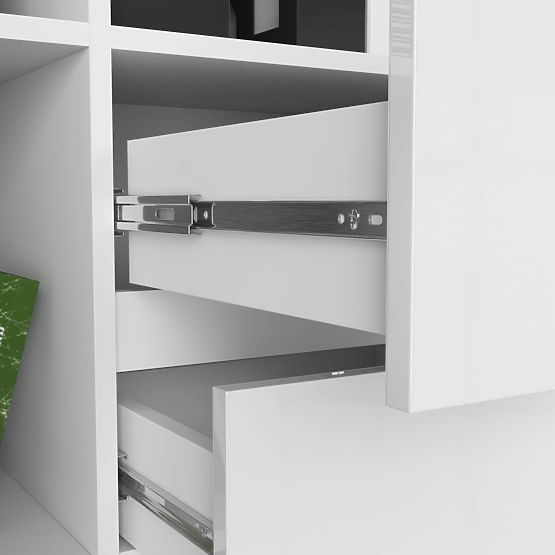 OFFICE SHELF R 80 cm CLP R15 PK WHITE / WHITE GLOSS