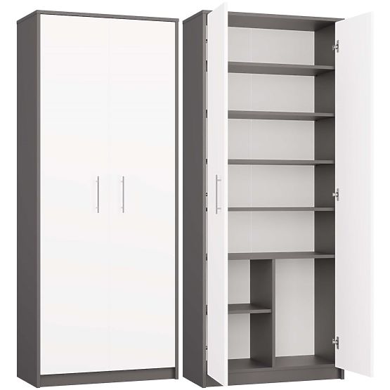 Oliv 2D Shelf ANTHRACITE WHITE