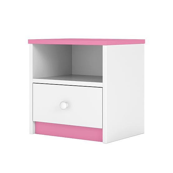 Ourbaby children nightstand - pink and white
