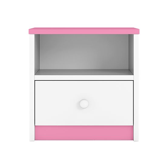 Ourbaby children nightstand - pink and white