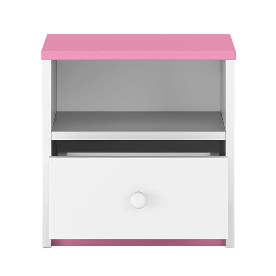 Ourbaby children nightstand - pink and white
