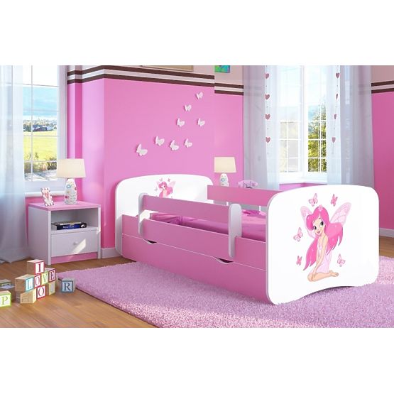 Children's Bed with Guardrail Ourbaby - Fairy Leonka