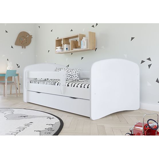 Children's Bed with Guardrail Ourbaby - White