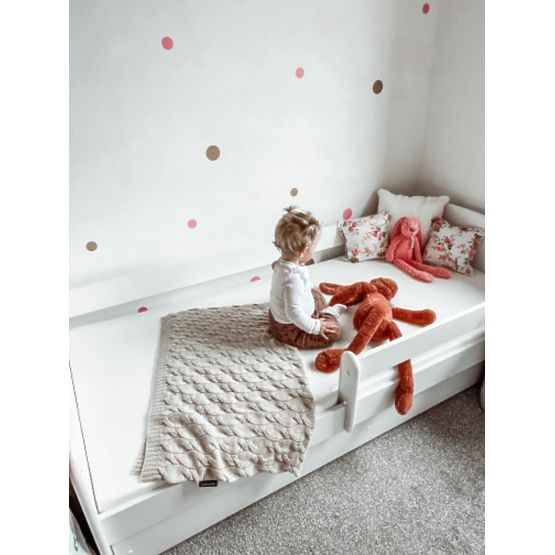 Children's Bed with Guardrail Ourbaby - White