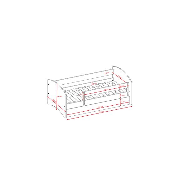 Children's Bed with Guardrail Ourbaby - White