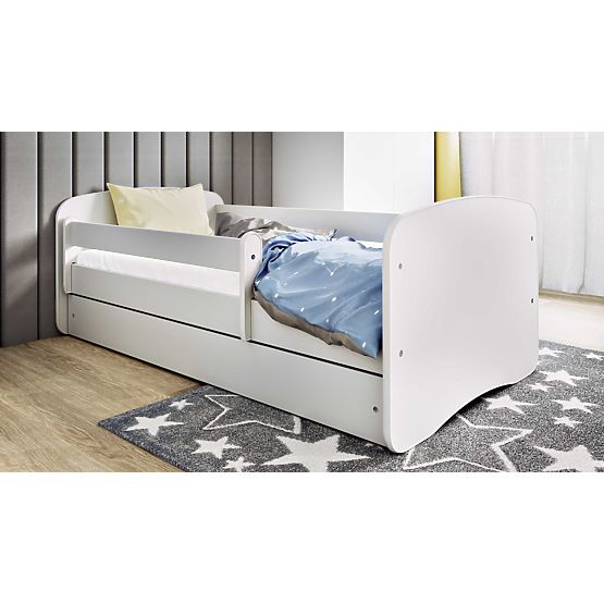 Children's Bed with Guardrail Ourbaby - White