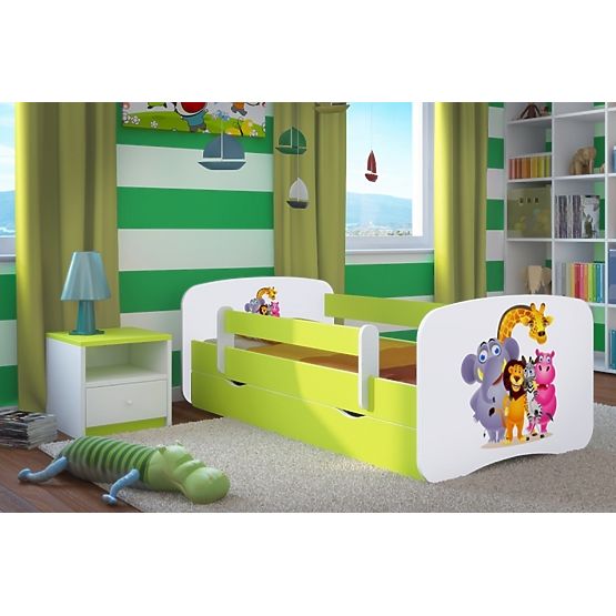 Children's Bed with Safety Rail Ourbaby - ZOO II