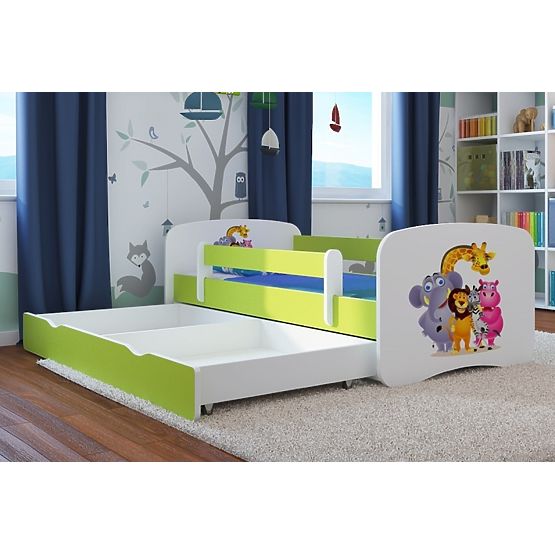 Children's Bed with Safety Rail Ourbaby - ZOO II