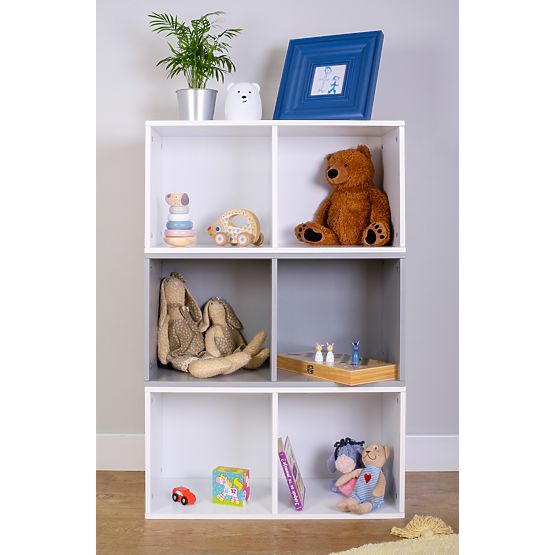 Ourbaby - Children's Shelving System 3-in-1 - White-Grey