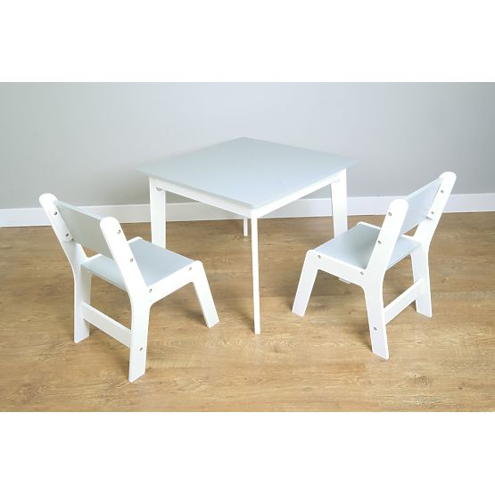 Ourbaby - Children's Table and Chairs - Gray-White