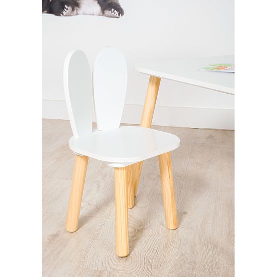 Ourbaby - Children's Table and Chairs with Bunny Ears