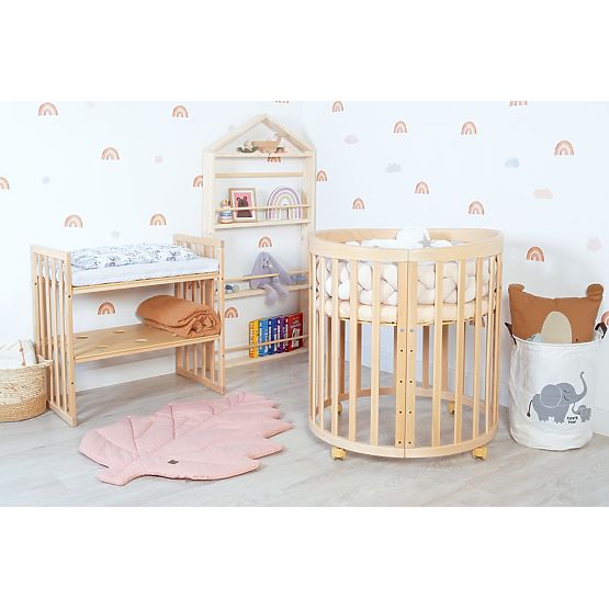 Oval Growing Crib Ruby 7-in-1 - Natural