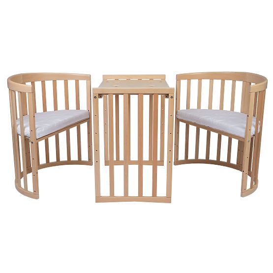 Oval Growing Crib Ruby 7-in-1 - Natural