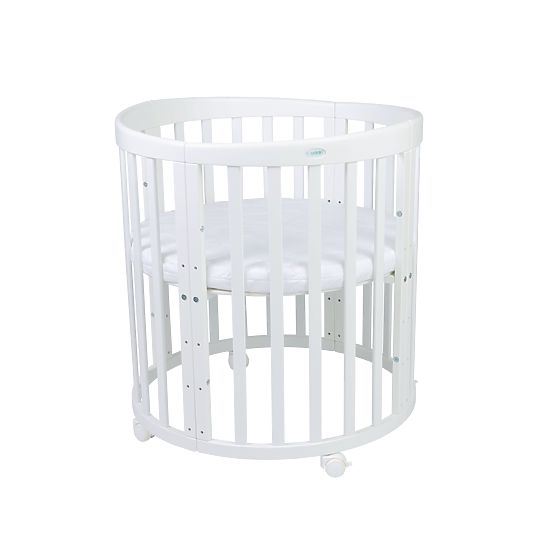 Oval Growing Crib Ruby 7-in-1 - White