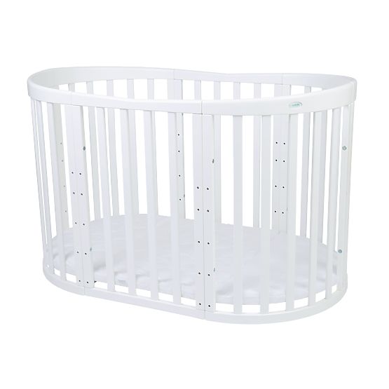 Oval Growing Crib Ruby 7-in-1 - White